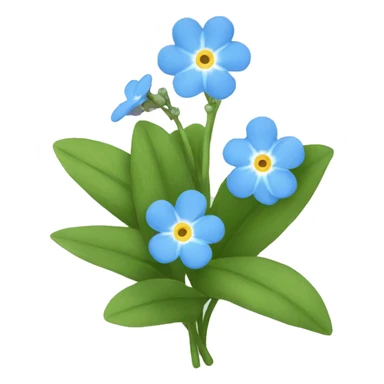 forget-me-nots sticker