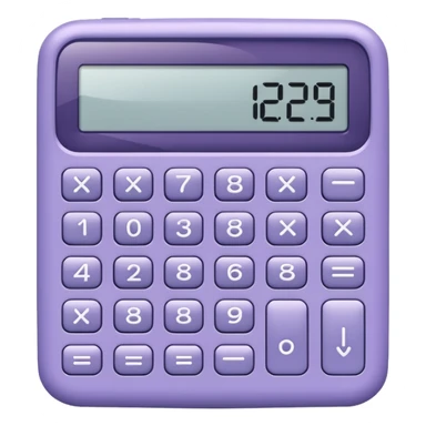 blank blueish LILAC CALCULATOR sticker