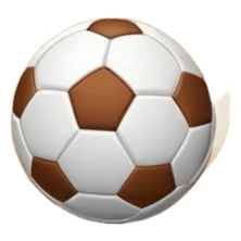 A close-up of footballs and a goal on a covered indoor futsal court with a wooden floor. The scene highlights the details of the balls and goalposts, with the smooth, polished court surface creating a clean and focused atmosphere for the game. sticker