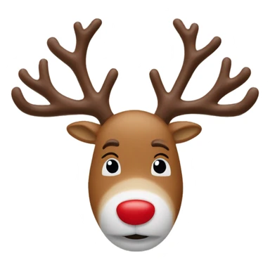 Rudolph the rednosed reindeer ￼ sticker