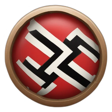 Nazi Swastika flag cute sticker