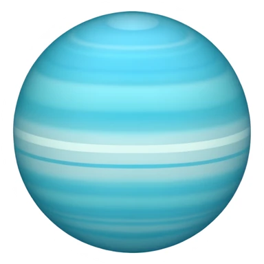 planet uranus emoji which is copayable with rings like saturn but vertical 90 you know right sticker