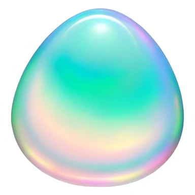 Cinematic Realistic Opal Emoji, Mystical and iridescent, with shifting colors of blue, green, and pink that dance across the smooth, milky surface. The gem’s unique play of light creates a mesmerizing, fluid effect, while a soft, glowing halo surrounds the stone. Soft glowing outline, capturing the essence of magic and mystery in a radiant opal. sticker