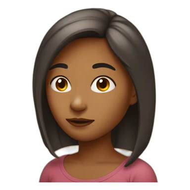 Fille avec un gros nez sticker