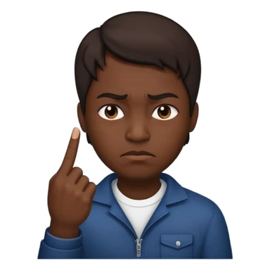 😔🖕🏿 sticker