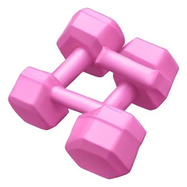 Set of Baby Pink dumbbells sticker