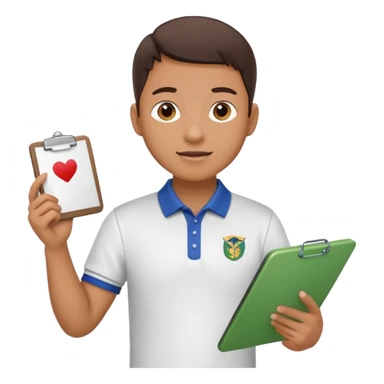 Student Leader + clipboard, Tour Group. sticker