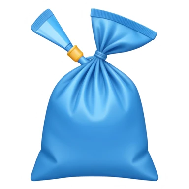 Blue piping bag sticker