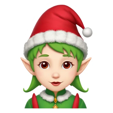 Christmas elf sticker