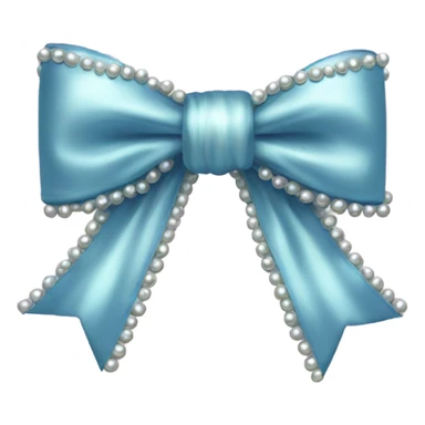 bow with pearls sticker