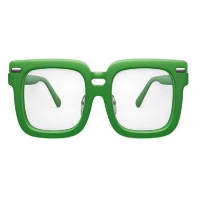 Green Square Spects. only spects. sticker