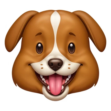 dog with big toung sticker