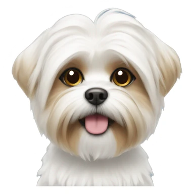 white shorkie sticker