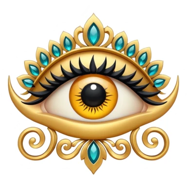 Make a logo with a lash side in the Iranian style and make the logo cool. sticker