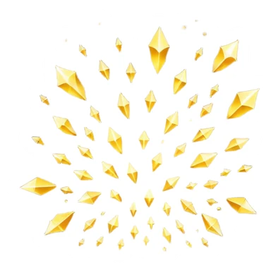 Cluster of radiant golden sparkles floating in mid‑air, soft bokeh, magical glow, dark blurred background, high resolution sticker