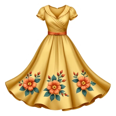 vintage dress sticker