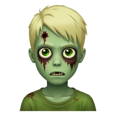 boy-zombie-with-blonde-emo-hair-and-green-skin sticker