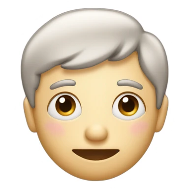 an image of a flushed blushing sweating smirking face sticker