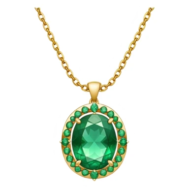 emerald necklace sticker