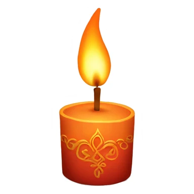 A Diwali candle sticker