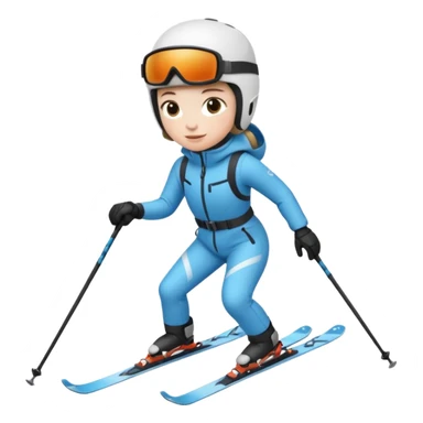 A person is skiing on the snow
person sticker
