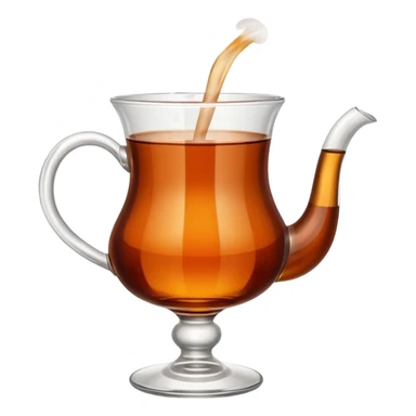 Turkish tea with a turkish glass sticker