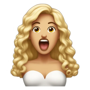 A beautiful transwoman yelling "Roberto!" with a deep voice. sticker