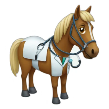 doctor horse sticker