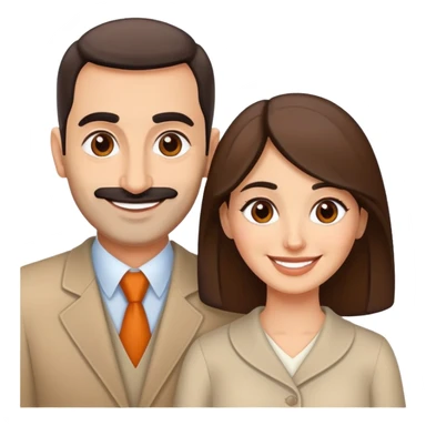 Armenian husband and wife  sticker