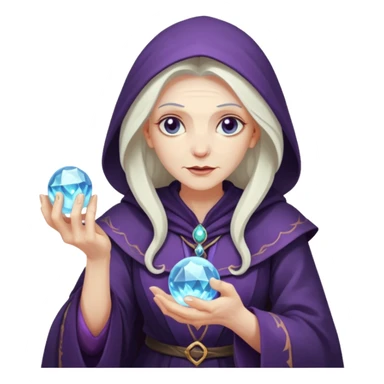 Old sorceress – Bent back, crystal ball





 sticker