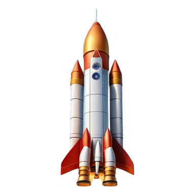  Cinematic Realistic Rocket Launch – A powerful, fiery scene of a massive rocket lifting off, its engines producing a bright, billowing inferno. The metallic body gleams in the sunlight, with intricate paneling and realistic textures bringing out its engineering marvel. Thick clouds of smoke and steam rise as it ascends into the sky. sticker