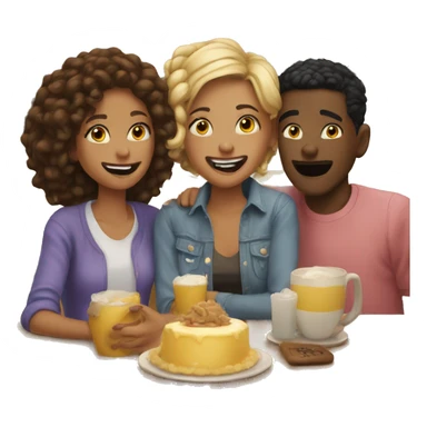 heartfelt moments with friends sticker