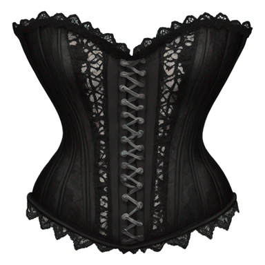 black lace corset sticker