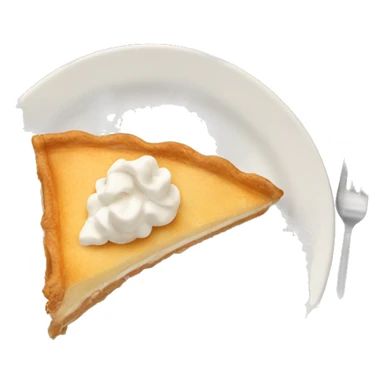 a slice of angel wing pie. sticker