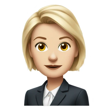 Mooper realistic Prime Minister of Denmark Mette Frederiksen sticker