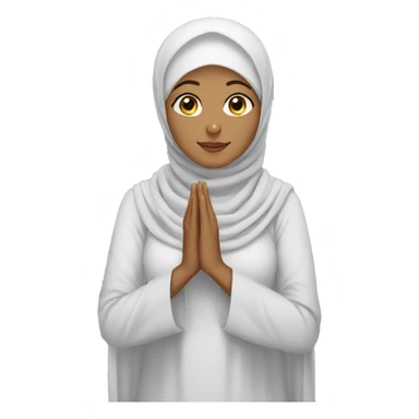 Hijabi woman who pray  sticker