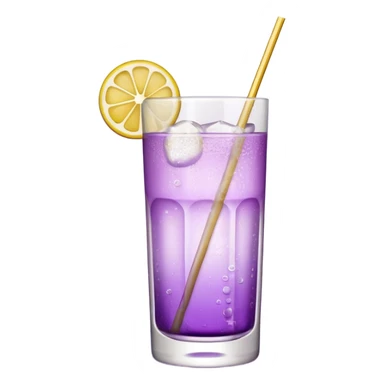 Cocktail light purple with high glass sticker