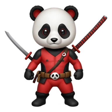 Panda Deadpool sticker