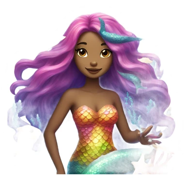 Lisa frank glitter mermaid sticker
