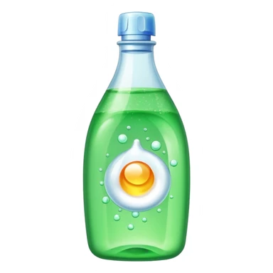 Dishwashing liquid sticker