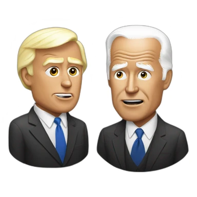 trump vs biden sticker