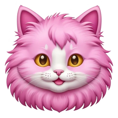 pink cartoon cat sticker