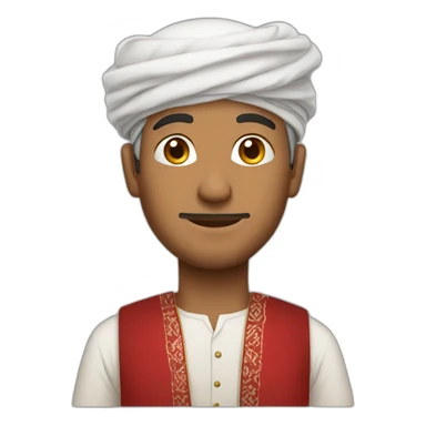 A man wearing Omani clothing  sticker