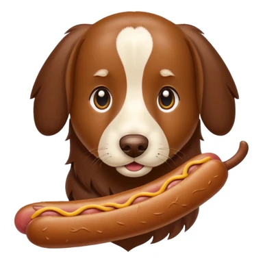 Perro salchicha de pelo largo cachorro color chocolate con color miel sticker