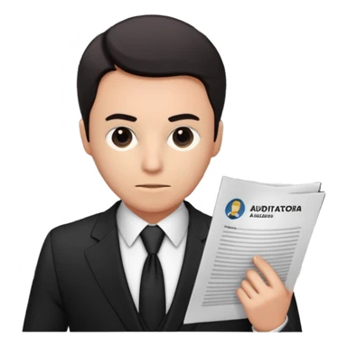 Black Agente de auditoria/explicação sticker