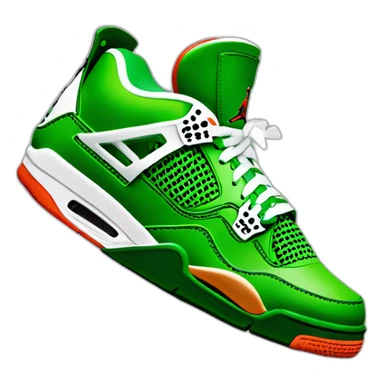 cucumber in air jordan 4 sneakers sticker