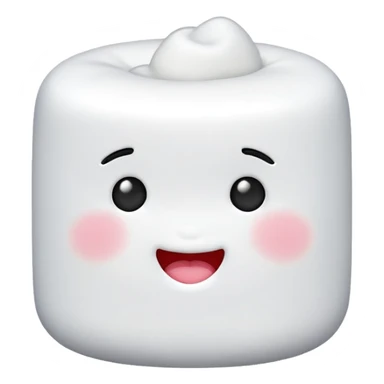 Marshmallow send kiss sticker