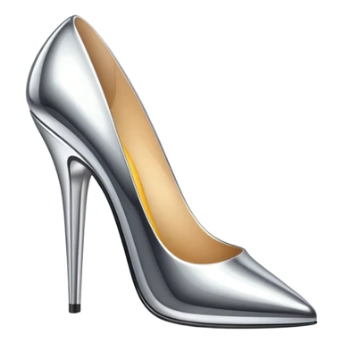 chrome glossy 
stiletto sticker