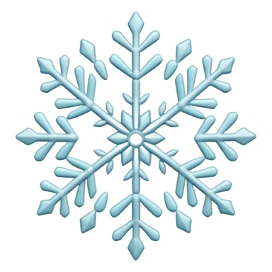 snowflake with different color & pattern sticker
