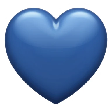 Navy blue heart sticker